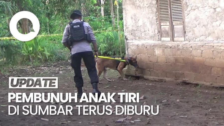 Video: Anjing Pelacak Dikerahkan Buru Pria yang Bunuh Putri Tiri di Dharmasraya