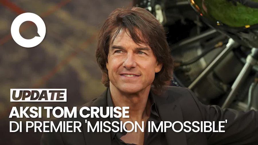 Video Pose Penuh Aksi Tom Cruise di Premiere Mission Impossible London