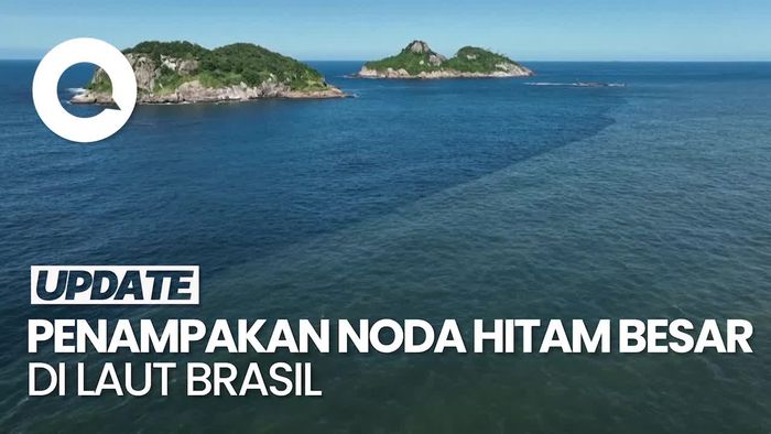 Video: Noda Hitam Besar Mendadak Muncul di Laut Rio de Janeiro Brasil