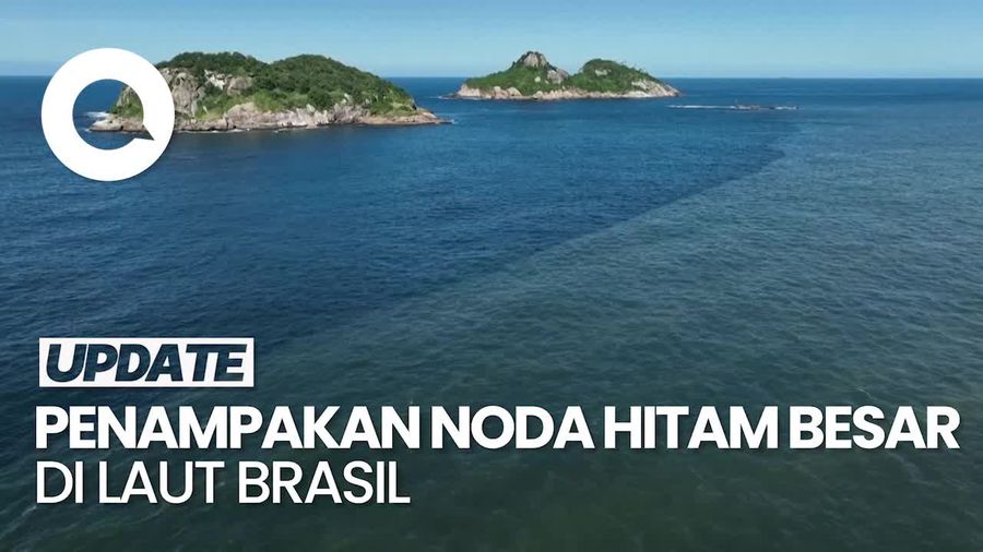 Video: Noda Hitam Besar Mendadak Muncul di Laut Rio de Janeiro Brasil