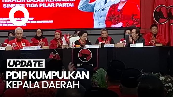 Video: Megawati Kumpulkan Kepala Daerah PDIP, Kasih Pengarahan Tertutup
