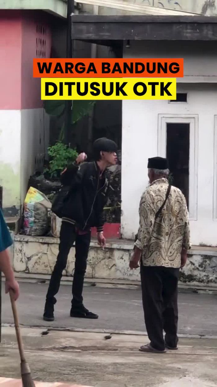 OTK di Coblong Bandung Ngamuk-Tusuk Warga