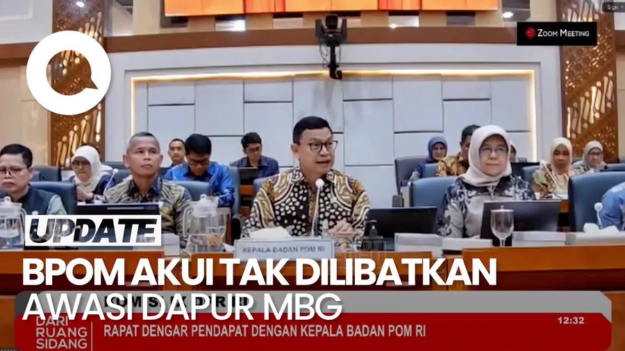 Video: Pernyataan BPOM Tak Dilibatkan Awasi Dapur Makan Gratis 