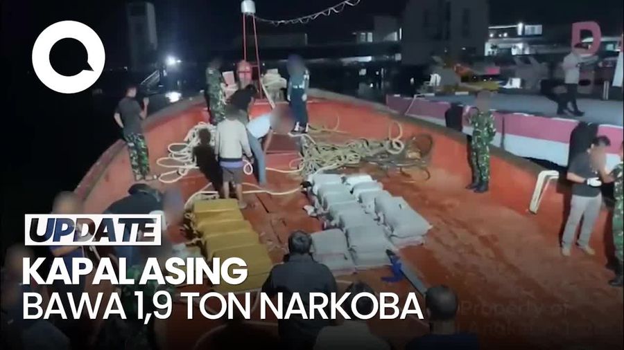 Video: Momen TNI AL Tangkap Kapal Bawa 1,9 Ton Narkotika di Perairan Kepri