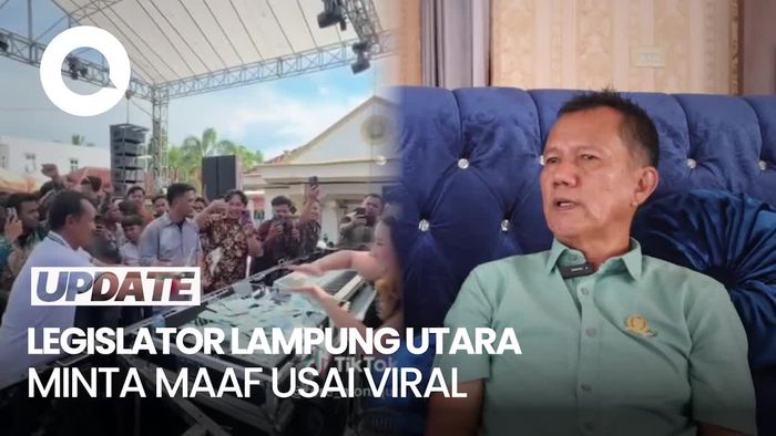 Video Anggota DPRD Lampung Utara Minta Maaf Usai Viral Nyawer DJ Wanita