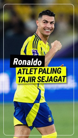 Video Ronaldo Masih Atlet Paling Tajir Sejagat, Messi Kelima
