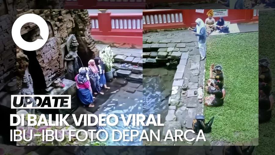 Video: Viral Ibu-ibu Foto di Arca Petirtaan Pasuruan saat Ada Ritual, Ini Faktanya