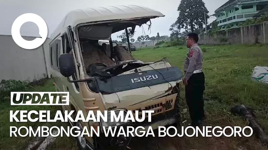 Video: Kecelakaan Mobil Elf Alami Rem Blong di Karanganyar, 5 Orang Tewas