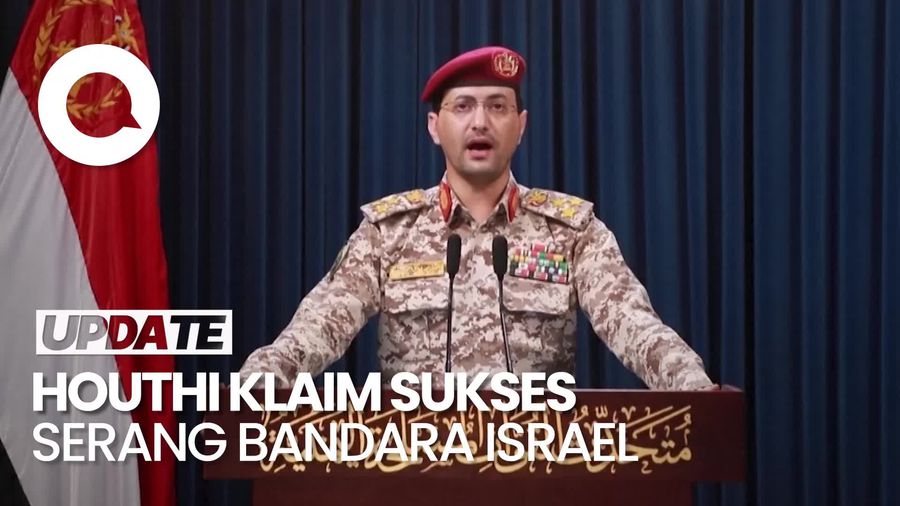  Video: Klaim Houthi Sukses Serang Bandara Israel, Buat Warga Kocar-kacir