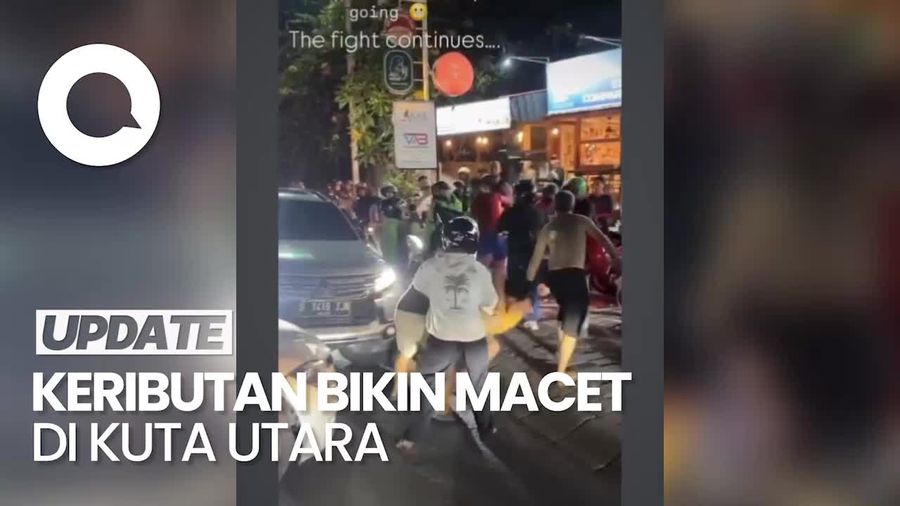 Video Ribut-ribut Turis Bule Vs Turis Lokal Sampai Bikin Macet di Kuta Utara