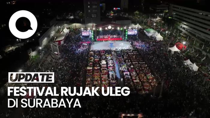 Video: Heboh dan Serunya Festival Rujak Uleg di Surabaya!