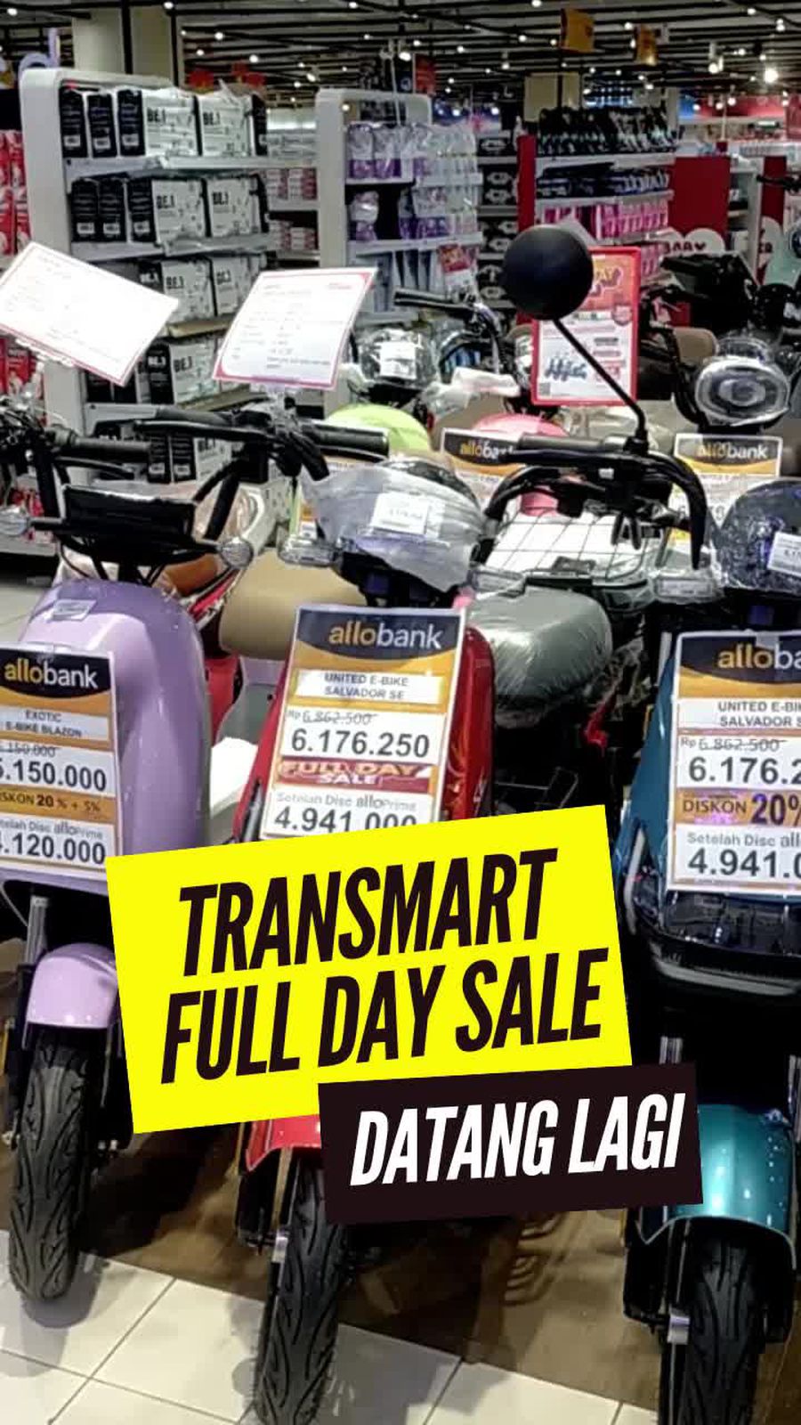Video Full Day Sale dengan Diskon 50%+20% Cuma di Transmart, Yuk Merapat!