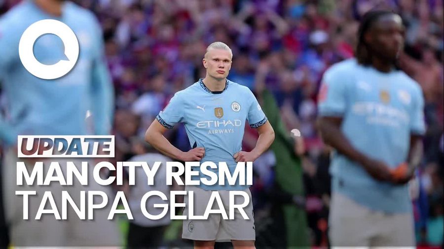 Video Man City Resmi Nirgelar, Crystal Palace Gelar Perdana Setelah Seabad