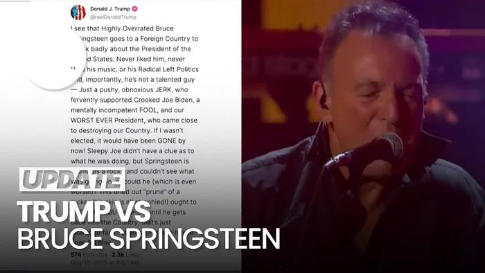 Video Trump Tanggapi Kecaman Bruce Springsteen: Bodoh yang Tak Kompeten