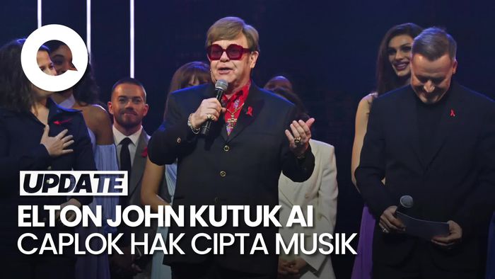 Video Murka Elton John ke Pemerintah Inggris soal AI Ancam Hak Cipta Musik