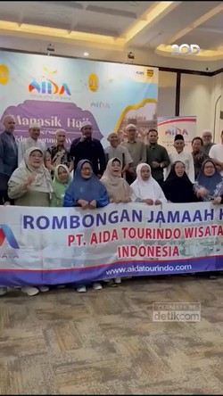 Video 50 Jemaah Ikut Manasik Haji Aida Tourindo WIsata di Jakarta