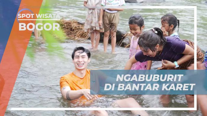 Menghabiskan Waktu Ngabuburit di Sungai Desa Bantar Karet, Bogor
