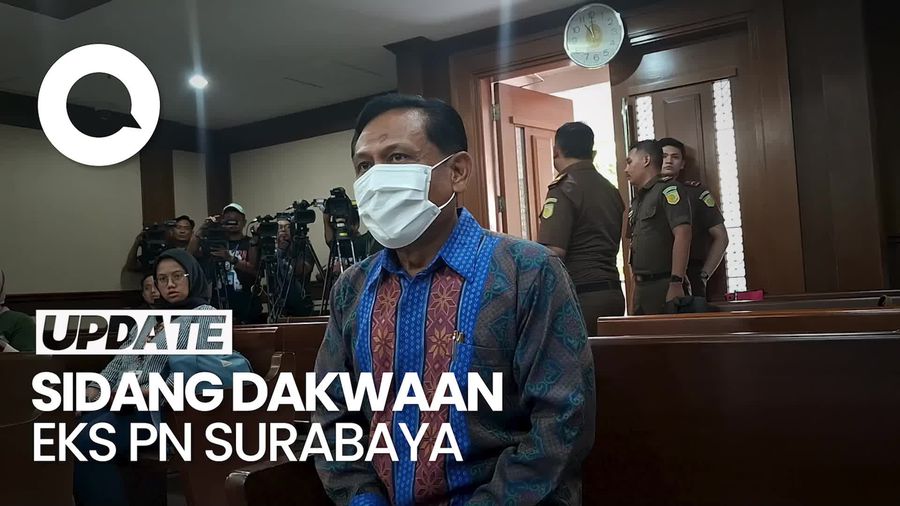 Video: Eks Ketua PN Surabaya Jalani Sidang Perdana Kasus Suap Ronald Tannur