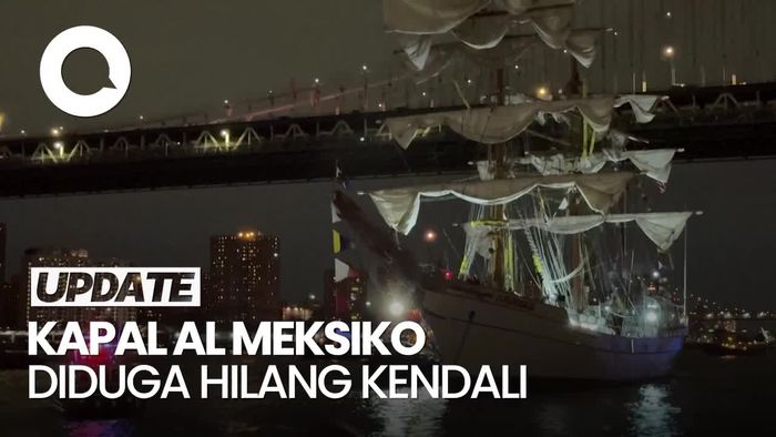 Video: Saksi Mata Ceritakan Momen Kapal AL Meksiko Tabrak Jembatan Brooklyn