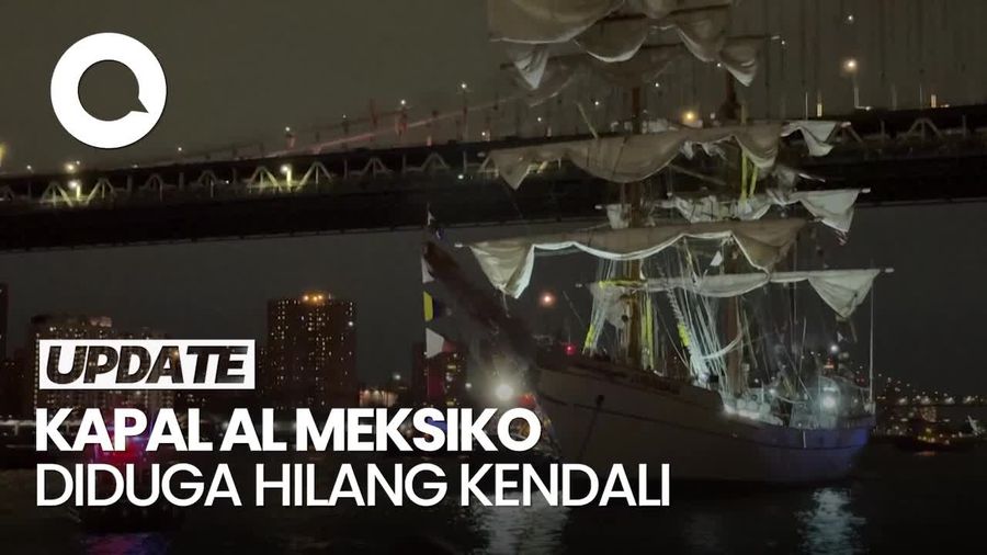Video: Saksi Mata Ceritakan Momen Kapal AL Meksiko Tabrak Jembatan Brooklyn