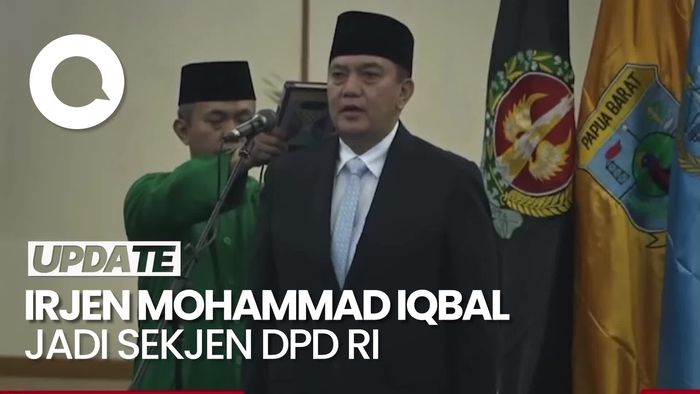 Video: Momen Pelantikan Irjen Mohammad Iqbal Jadi Sekjen DPD RI