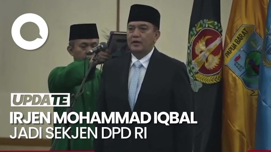 Video: Momen Pelantikan Irjen Mohammad Iqbal Jadi Sekjen DPD RI