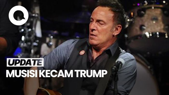 Video Saat Musisi Bruce Springsteen Kecam Pemerintahan Trump di Tengah Konser