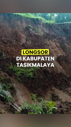 Video: Detik-detik Longsor Timpa Rumah Warga di Tasikmalaya 