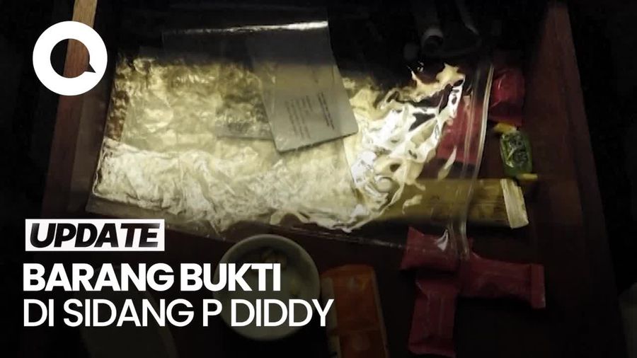 Video: Jaksa Rilis Barang Bukti Baby Oil hingga Obat-obatan di Sidang P Diddy