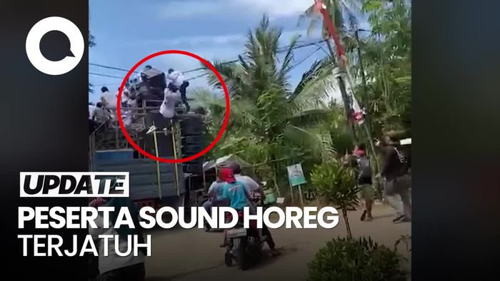 Video: Peserta Sound Horeg di Pati Jatuh Terpental Kena Kabel Listrik