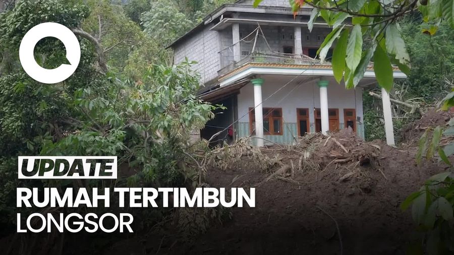 Video: Rumah Hancur Tertimbun Longsor di Trenggalek Bertambah Jadi 5 Unit