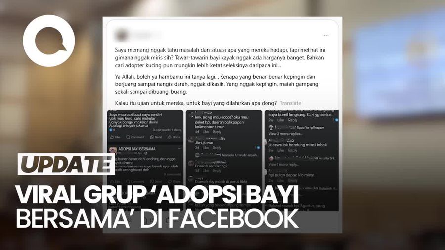 Video Respons KPAI soal Viral Grup Adopsi Bayi Bersama di Facebook