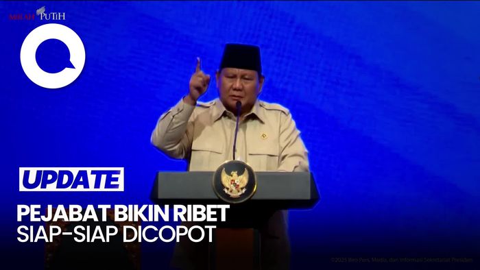 Video Prabowo Ancam Copot Bawahan yang Bikin Rumit Aturan