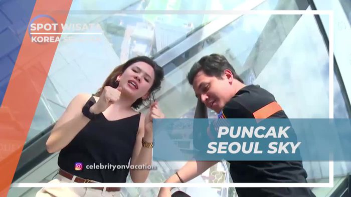Melihat Pemandangan dari Puncak Seoul Sky, Korea Selatan