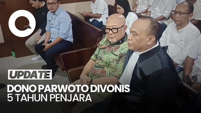 Video: Dono Parwoto Divonis 5 Tahun Penjara di Kasus Proyek Tol Layang MBZ
