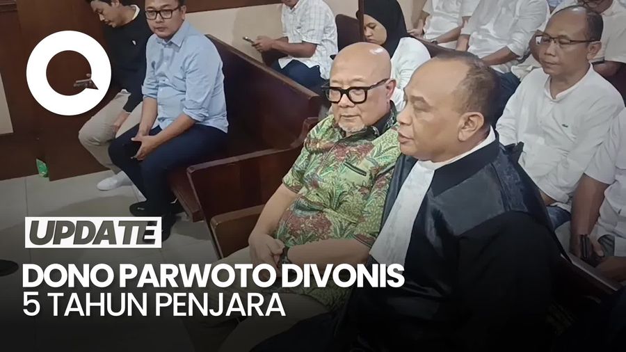 Video: Dono Parwoto Divonis 5 Tahun Penjara di Kasus Proyek Tol Layang MBZ