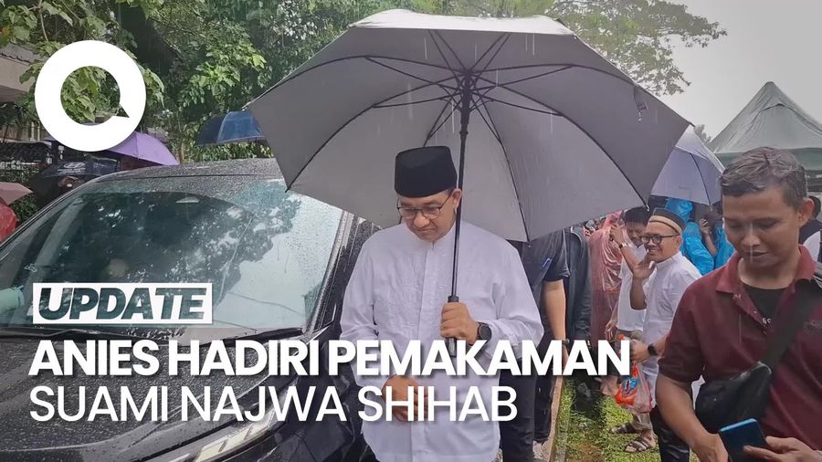 Video: Hadiri Pemakaman, Anies Kenang Sosok Suami Najwa Shihab