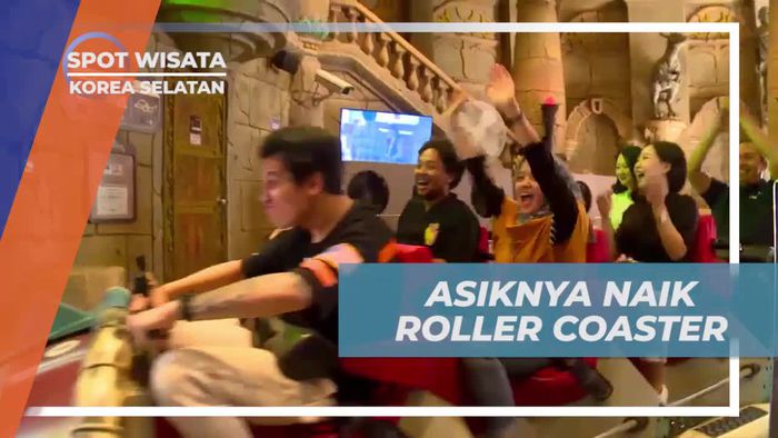 Merasakan Asiknya Naik Roller Coaster di Lotte World, Korea Selatan