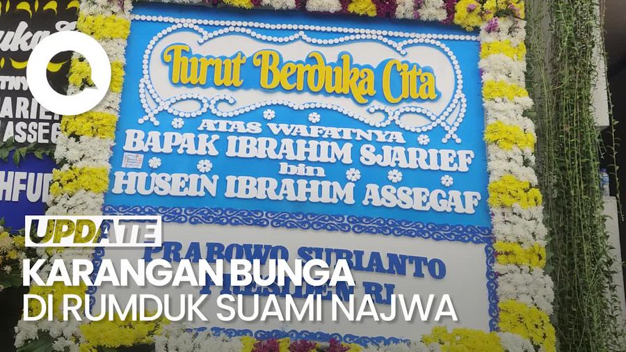 Video Karangan Bunga Prabowo-Mahfud Md di Rumduk Suami Najwa Shihab