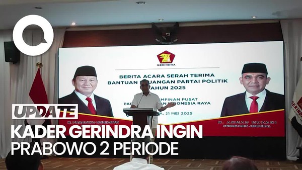 Video Muzani: Kader Ingin Prabowo Dua Periode, Tapi Beliau Ingatkan Kami