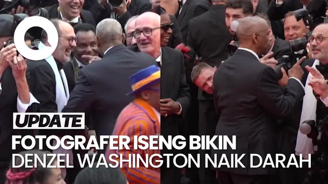 Video: Ekspresi Denzel Washington yang Ngamuk ke Fotografer di Cannes