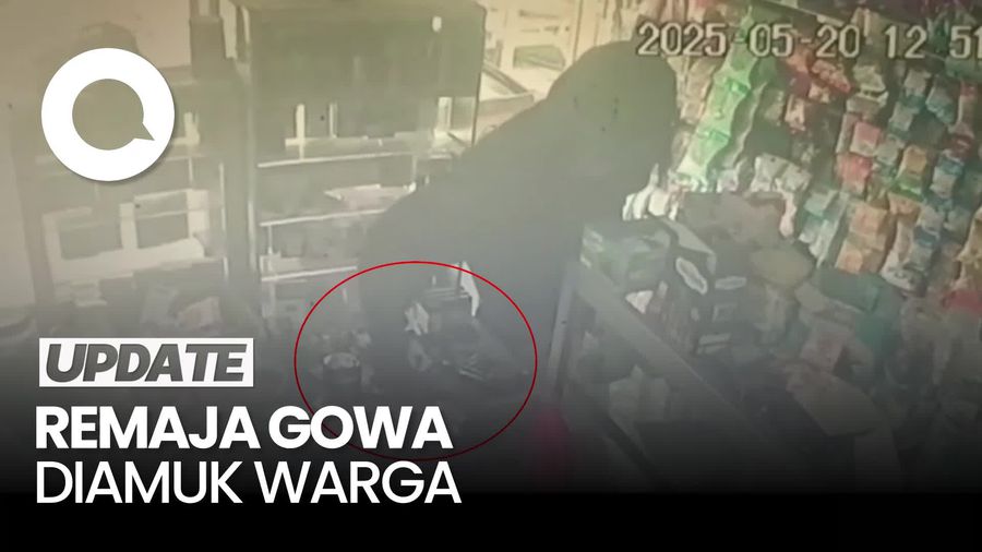 Video: Ketahuan Curi Uang Rp 4 Juta, Remaja di Gowa Diamuk Warga
