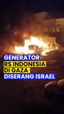 Video: Serangan Israel Hantam Generator RS Indonesia di Gaza