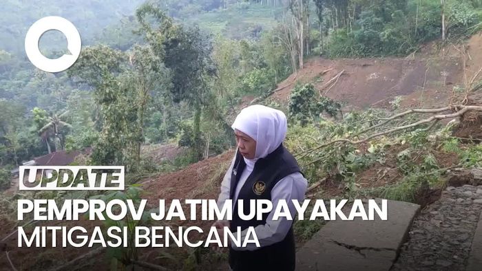 Video: Khofifah Akan Gandeng Tim Ahli untuk Cek Lokasi Longsor Trenggalek