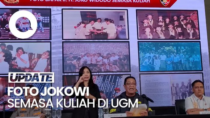 Video: Bareskrim Tampilkan Foto-foto Semasa Jokowi Kuliah di UGM