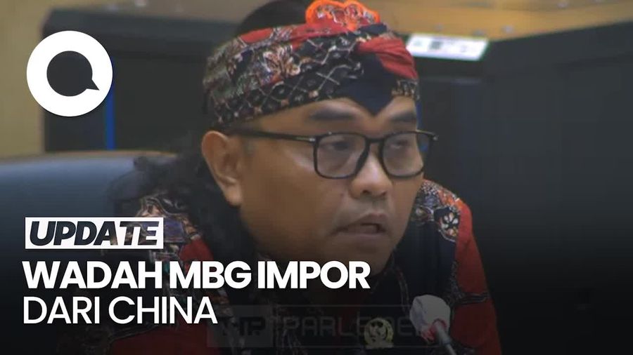 Video Anggota Komisi IX DPR Soroti Ribuan Wadah Makan Gratis Impor dari China
