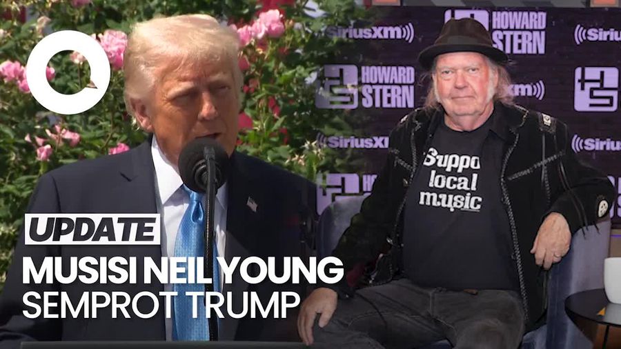 Video Giliran Neil Young Kritik Trump: Kami Butuh Presiden yang Sebenarnya!