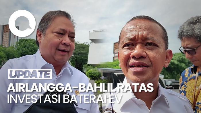 Video: Prabowo Panggil Airlangga-Bahlil Rapat Investasi Baterai EV di RI