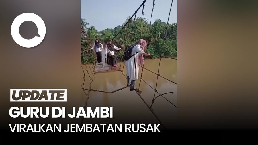 Video: Guru di Jambi Minta Maaf Seusai Viralkan Jembatan Rusak 