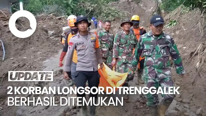 Video: Momen Pencarian Korban Tanah Longsor di Trenggalek